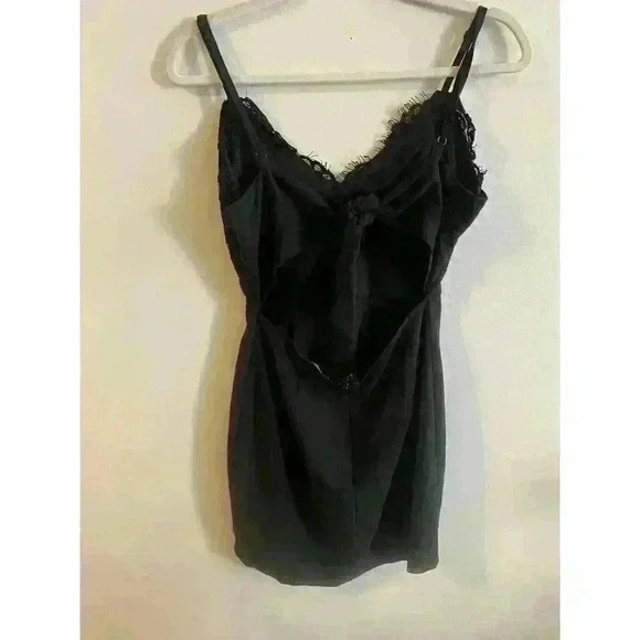 Superdown Black Mini Dress With‎ Tie Back Size XS - Picture 3 of 5